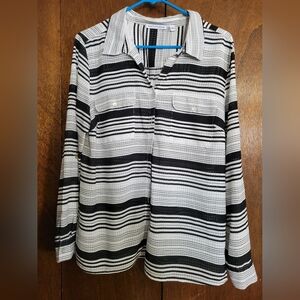 Notations sheer blouse